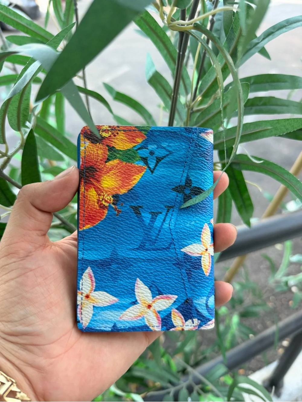 Louis Vuitton - Pocket Organizer - Blue Floral - Brand New
